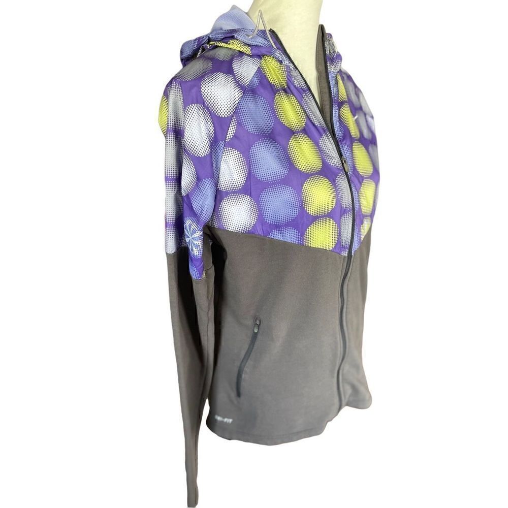 Nike Dri Fit Running Jacket Long Sleeve Hooded Size Large - Picture 3 of 12